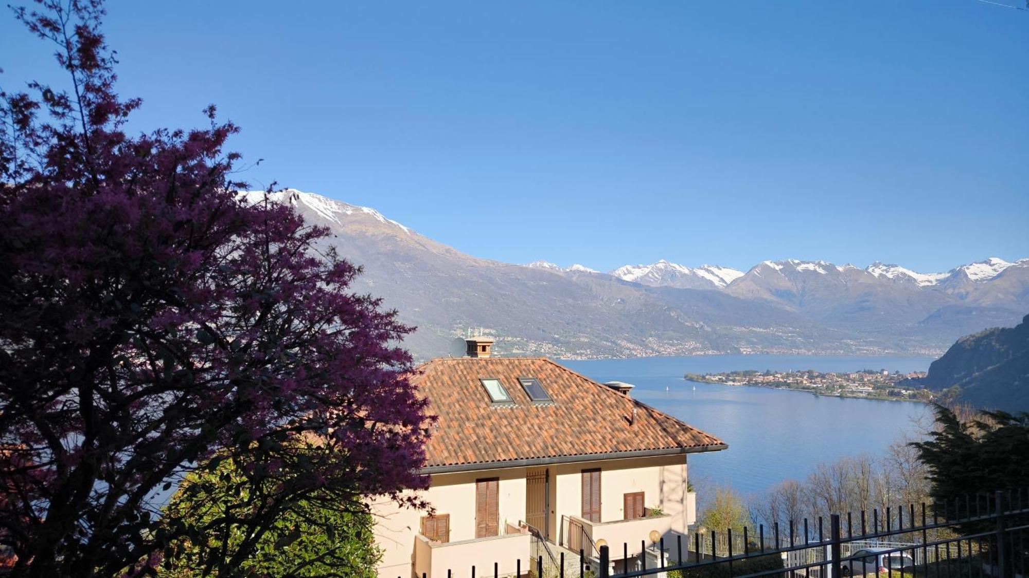 Apartment with garden&terrace beautiful lake view Bellano Buitenkant foto