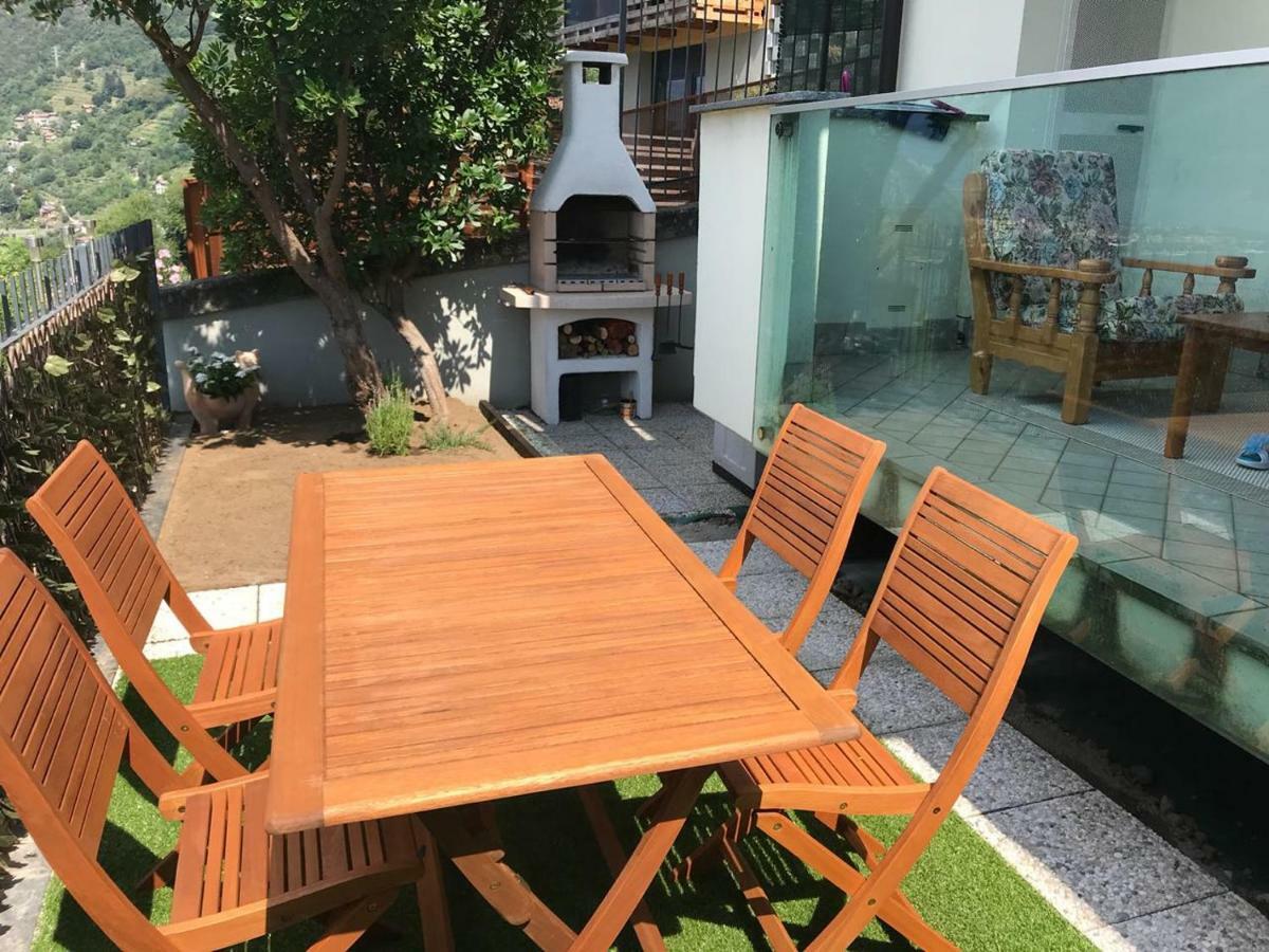 Apartment with garden&terrace beautiful lake view Bellano Buitenkant foto