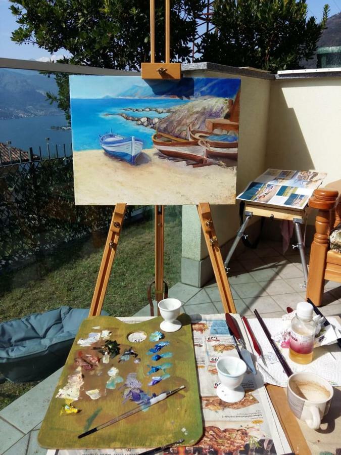 Apartment with garden&terrace beautiful lake view Bellano Buitenkant foto